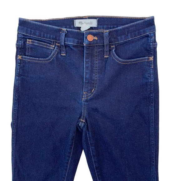 Madewell SIZE 25 Roadtripper High-Rise Skinny Dark Wash Stretch Denim Jeans $75 - Picture 3 of 6